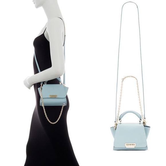 ZAC Zac Posen Blue Eartha Iconic Top Handle Mini Crossbody Bag - Picture 6 of 16